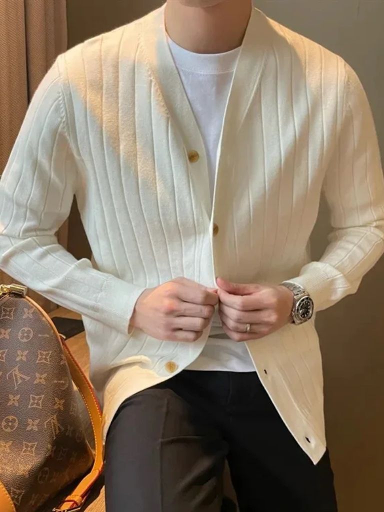 Knit Casual Cardigan – Cozy Fall Sweater With Adjustable Cuffs