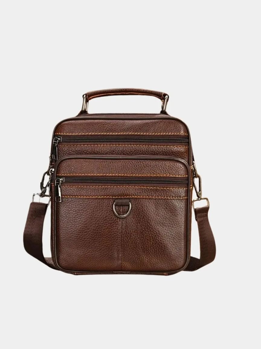 Men's Leather Shoulder Bag | Premium Classic Satchel