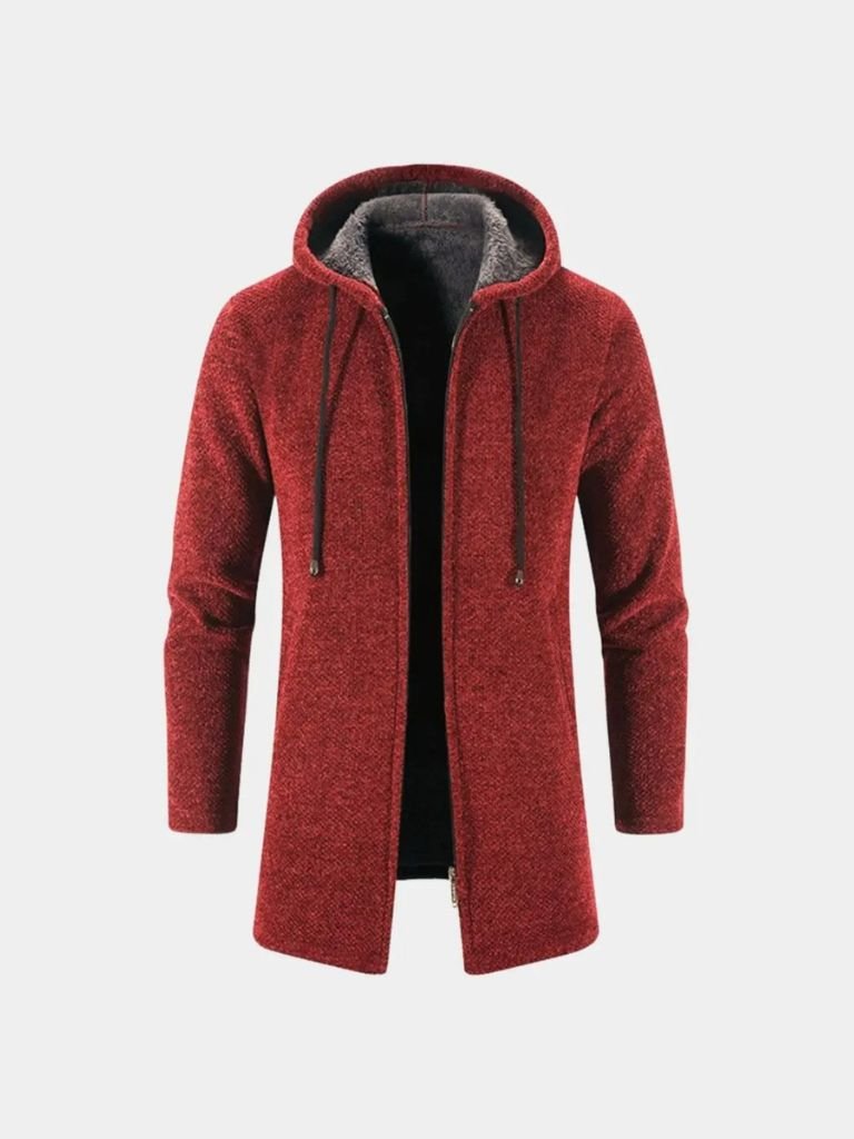 Knitted Hooded Coat | Stylish Winter