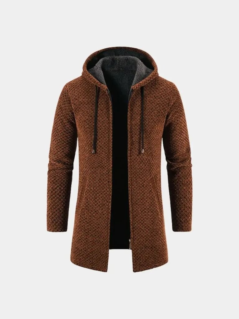 Knitted Hooded Coat | Stylish Winter