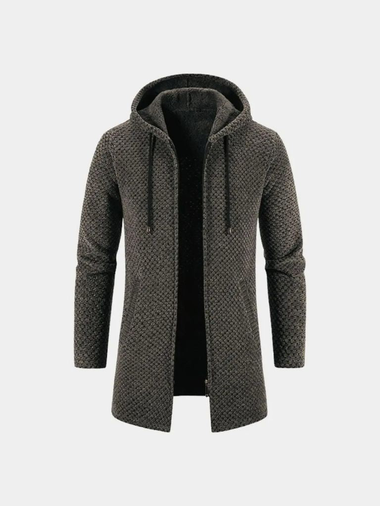 Knitted Hooded Coat | Stylish Winter