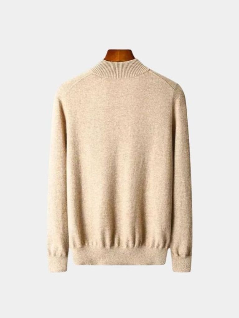 Merino Half Zip Sweater – Lightweight Wool Knitwear by Viretti Milano