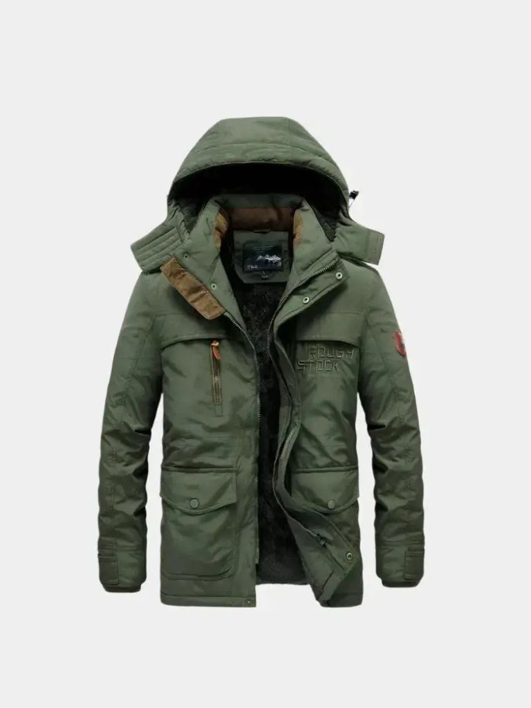 Hooded Military Jacket – Stylish Urban Camo Coat