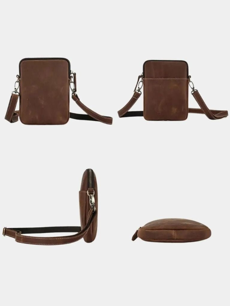 Leather Crossbody Bag | Compact Minimalist