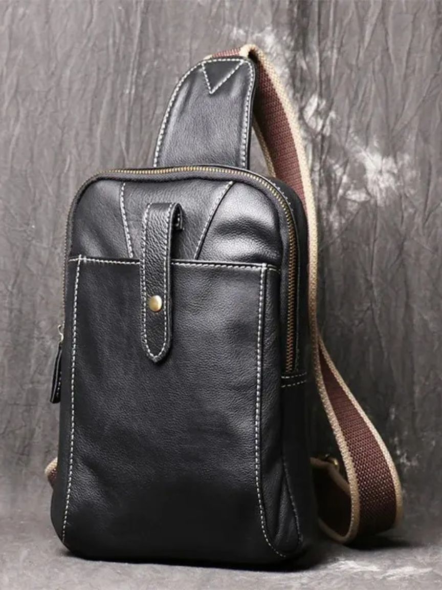 Leather Shoulder Bag - Minimalist Premium Design
