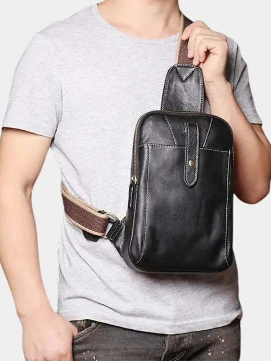 Leather Shoulder Bag - Minimalist Premium Design