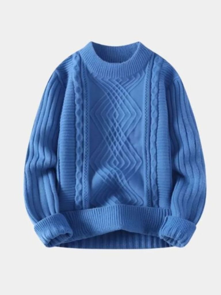 Minimalist Textured Sweater – Luxury Knitwear by Viretti Milano