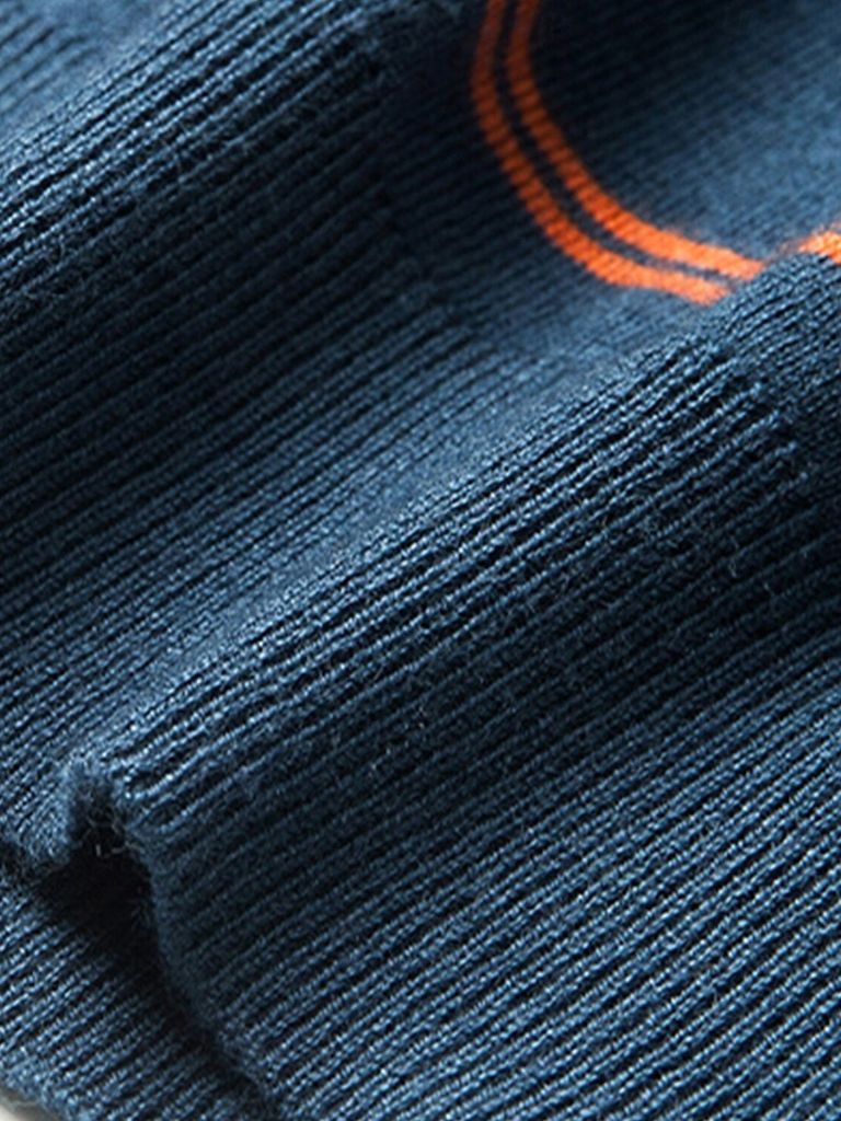 Navy Striped Polo Classic Style