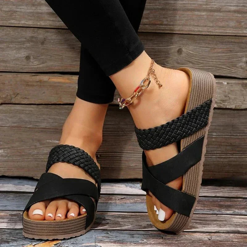 Comfort Style Sandals - Elegant PU