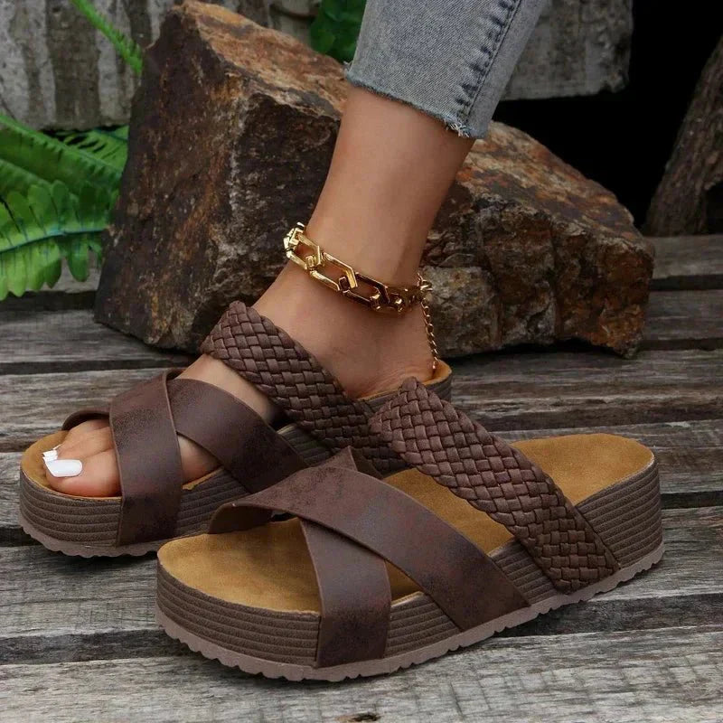 Comfort Style Sandals - Elegant PU