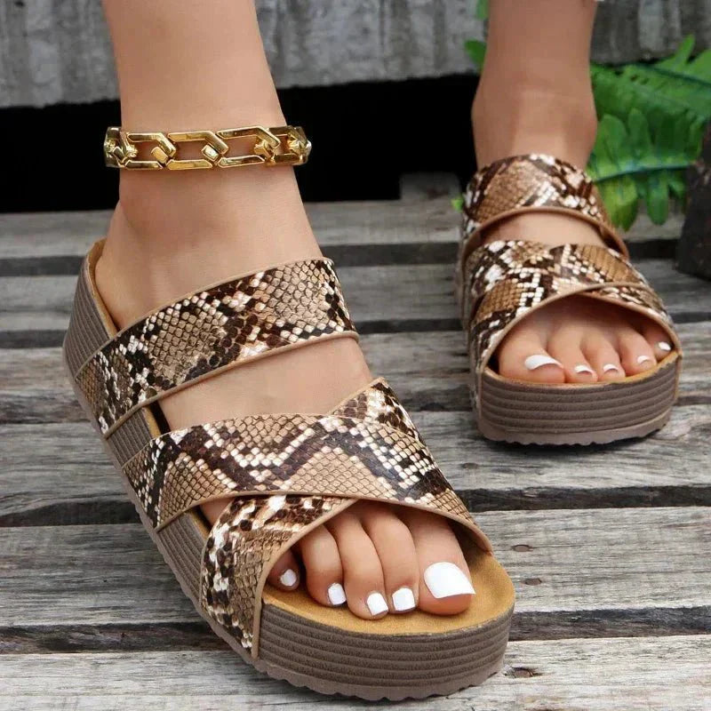 Comfort Style Sandals - Elegant PU