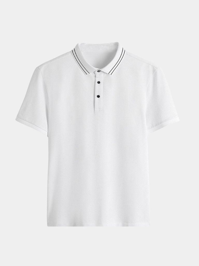 Obsidian Trim Polo - Refined Men's Fashion