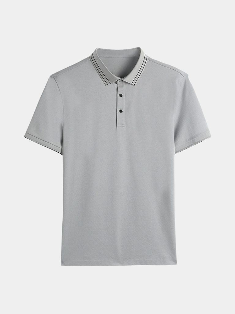 Obsidian Trim Polo - Refined Men's Fashion