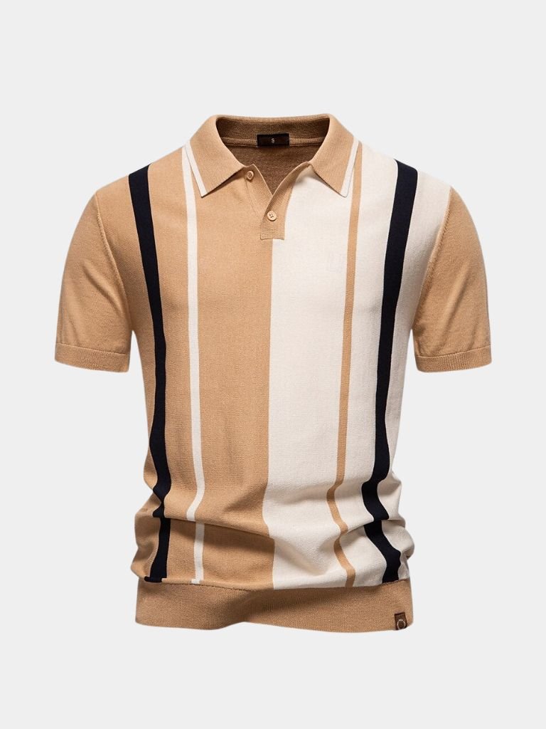 Retro Stripe Polo Classic Shirt