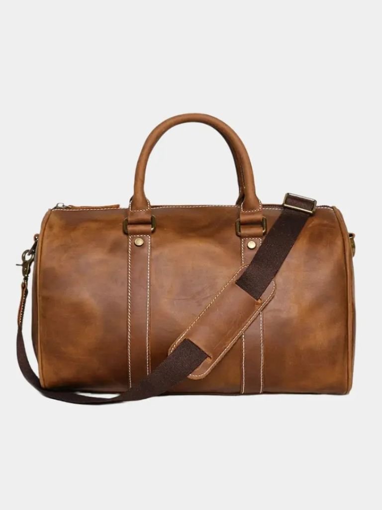 Travel Duffle Bag – Genuine Leather Vintage