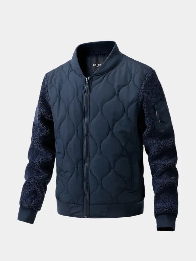 Padded Bomber Jacket | Insulated Sherpa Design