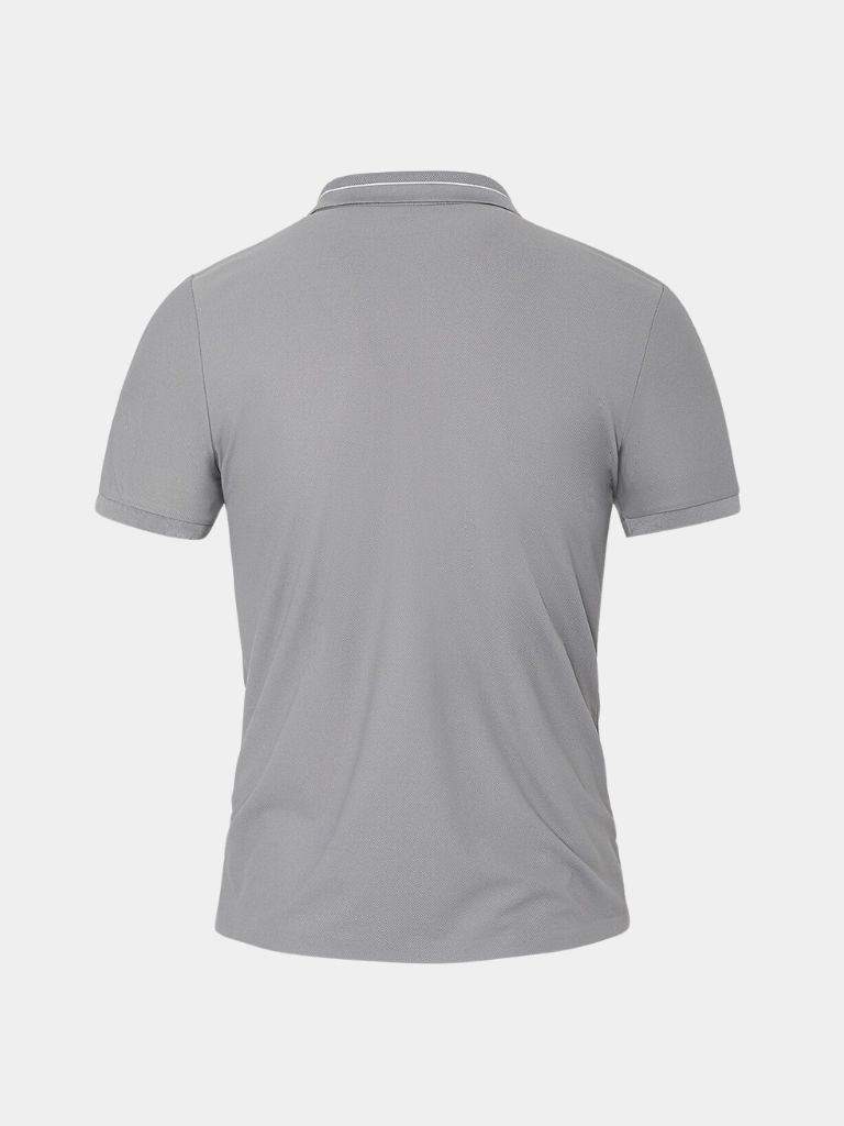 Steel Grey Polo Shirt | Breathable Comfort