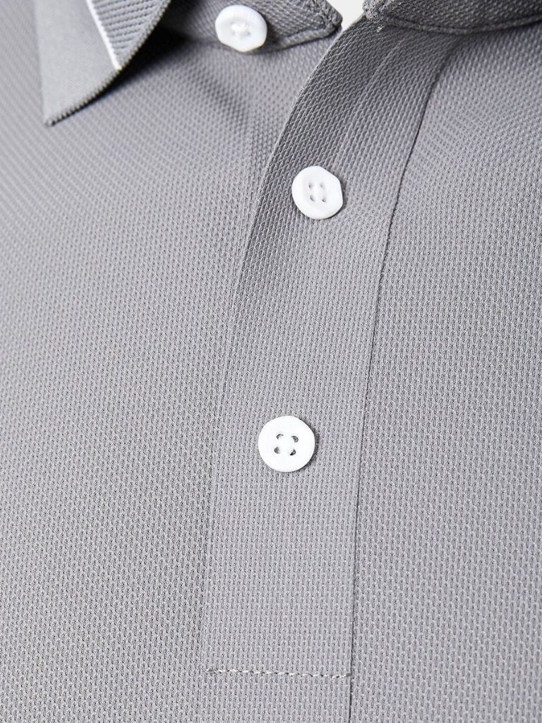 Steel Grey Polo Shirt | Breathable Comfort