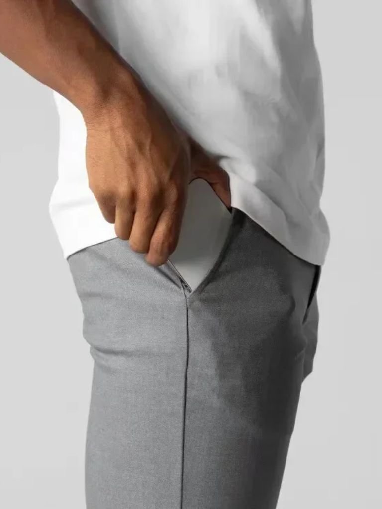 Stretchy Slim Fit Pants | Modern Trousers
