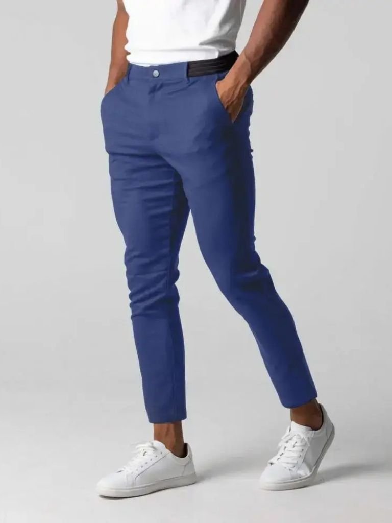 Stretchy Slim Fit Pants | Modern Trousers