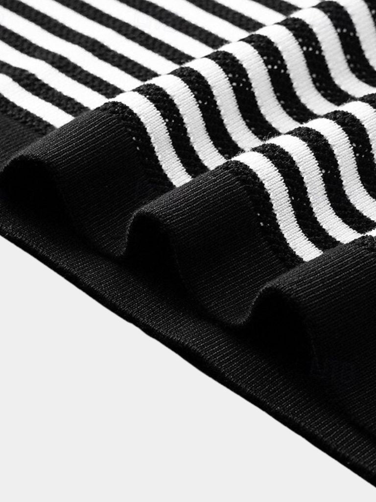 Striped Polo Shirt Classic Elegance