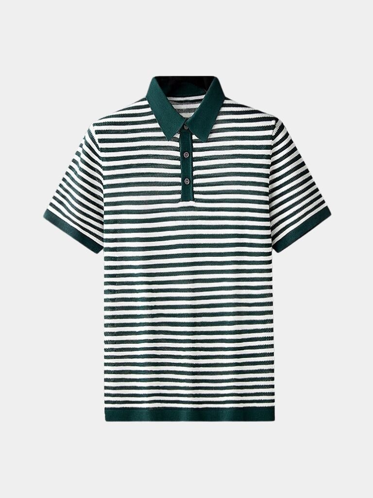 Striped Polo Shirt Classic Elegance