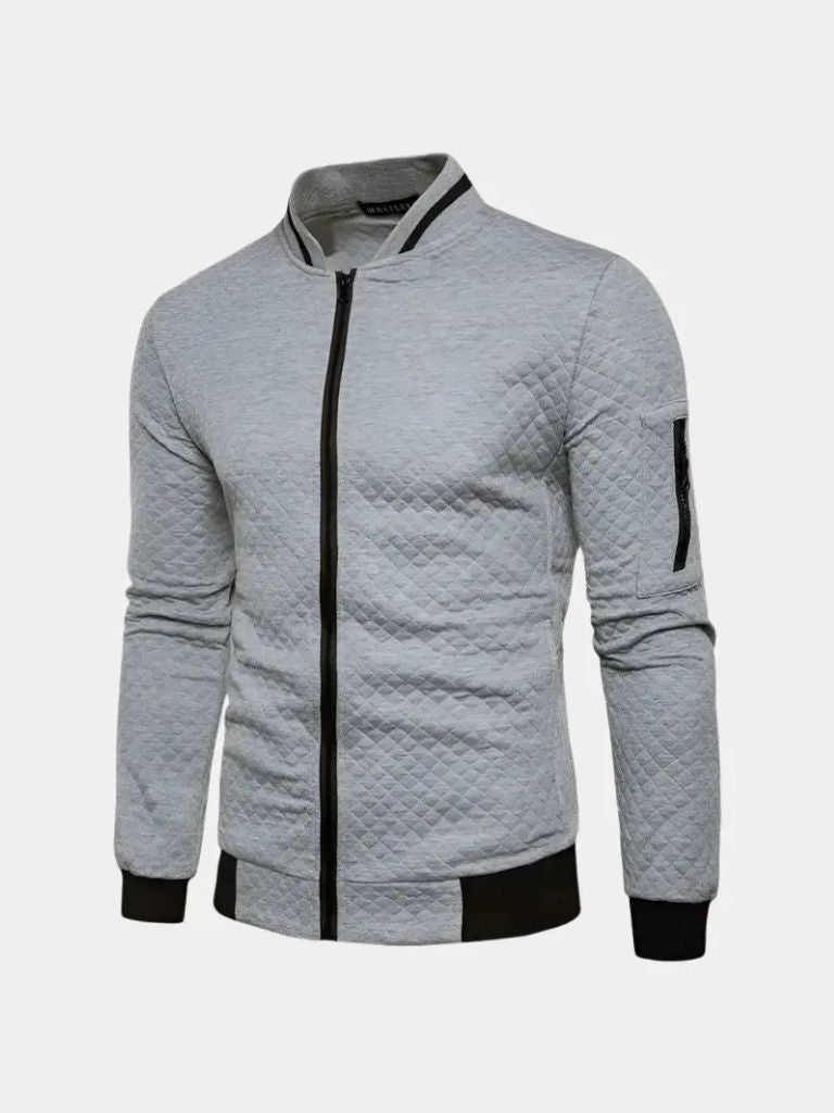 Textured Bomber Jacket - Stylish Urban Outerwear