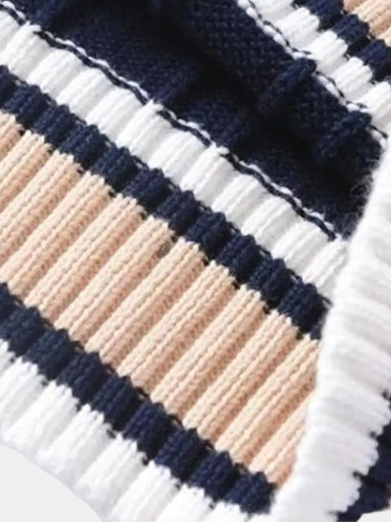 V-Neck Knit Vest – Elegant Luxury