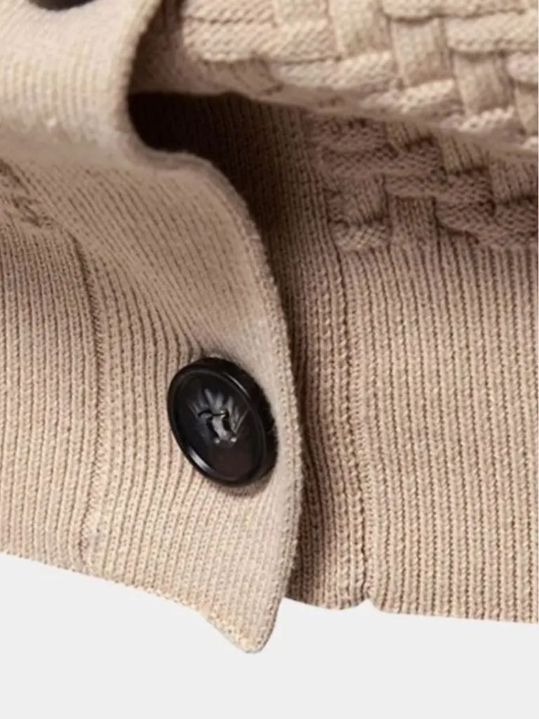 V-Neck Knit Cardigan – Luxury Knitwear by Viretti Milano